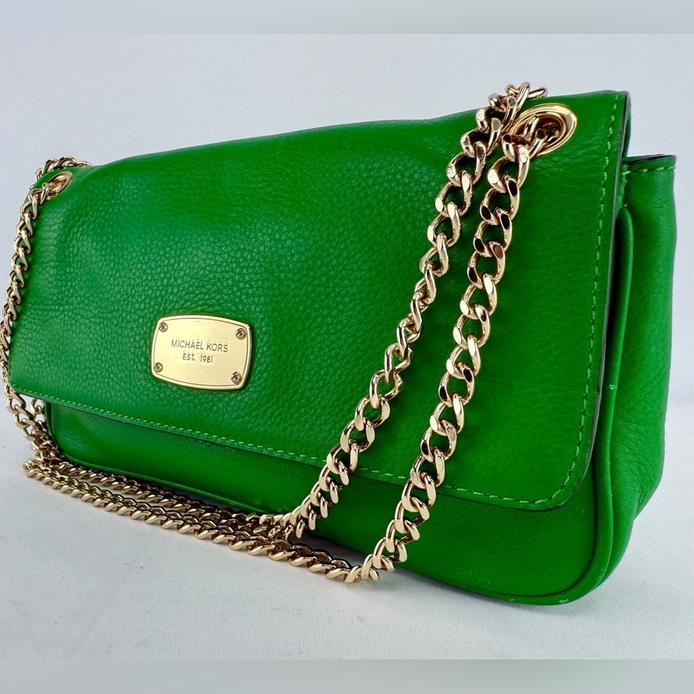 Michael Kors Baguette Bag with Gold Chain